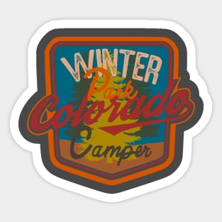 Winter park camper Colorado badge adventure Sticker